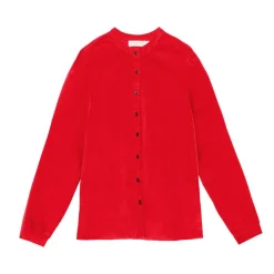 Blouse en coton BLONDIE rouge