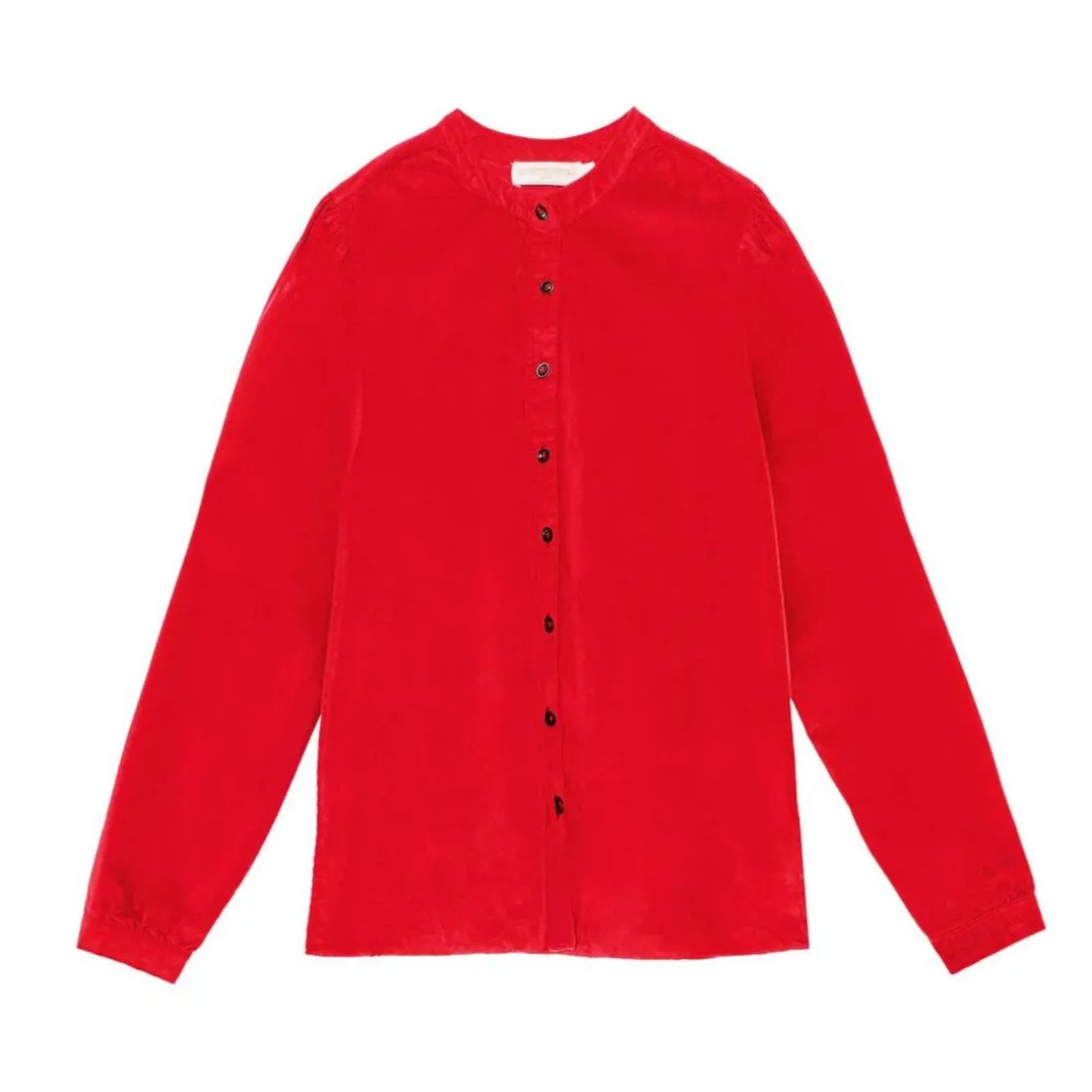 Blouse en coton BLONDIE rouge