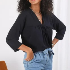Blouse fluide manches 3/4 Eve
