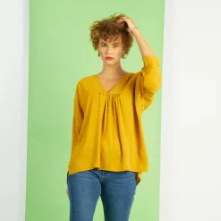 Blouse fluide manches 3/4 Eve