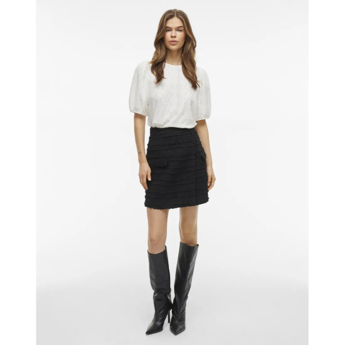 Blouse manches 2/4 Kally blanc Ella