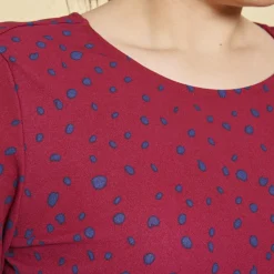 Blouse manches 3/4 noeud bas du dos femme