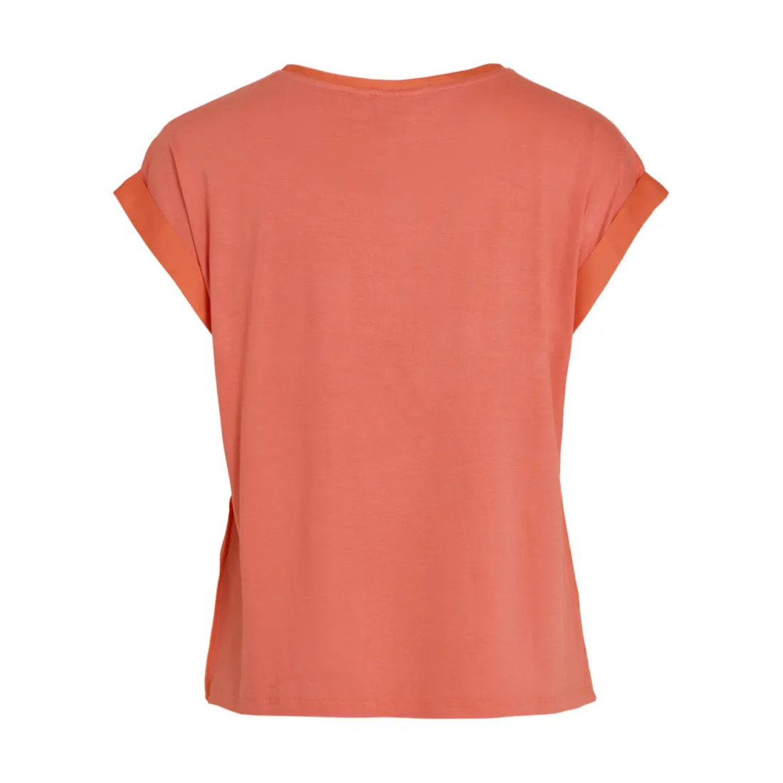 Blouse manches courtes en satin Ellette rose Ruth