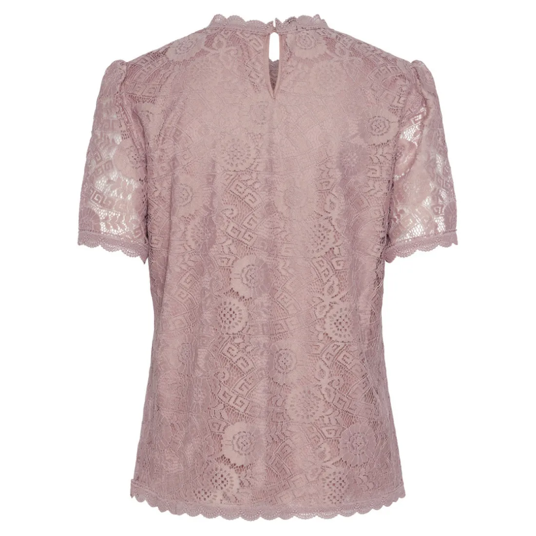 Blouse manches courtes en dentelle Colline violet Rhea