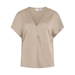 Blouse manches courtes gris clair Dee