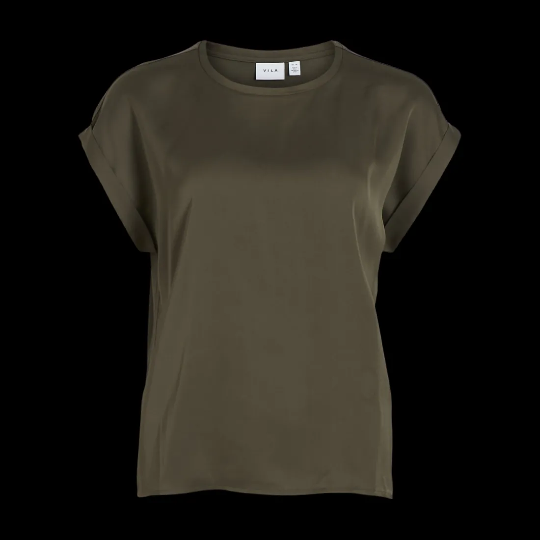 Blouse manches courtes marron Kara