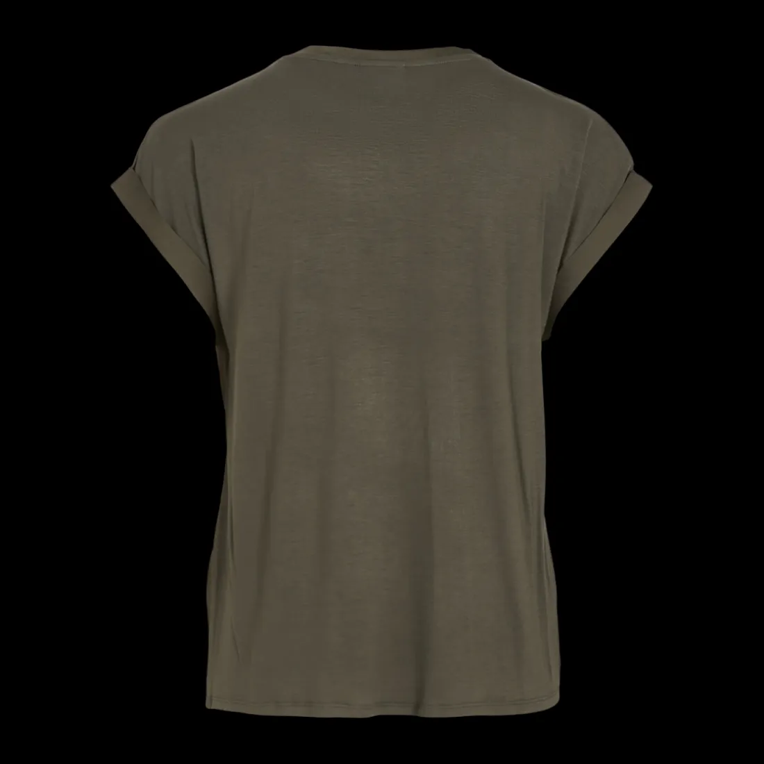 Blouse manches courtes marron Kara