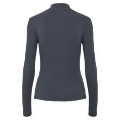 Blouse manches longues en coton Kitte bleu Juno