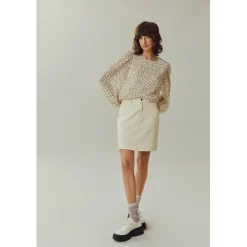 Blouse manches longues gris
