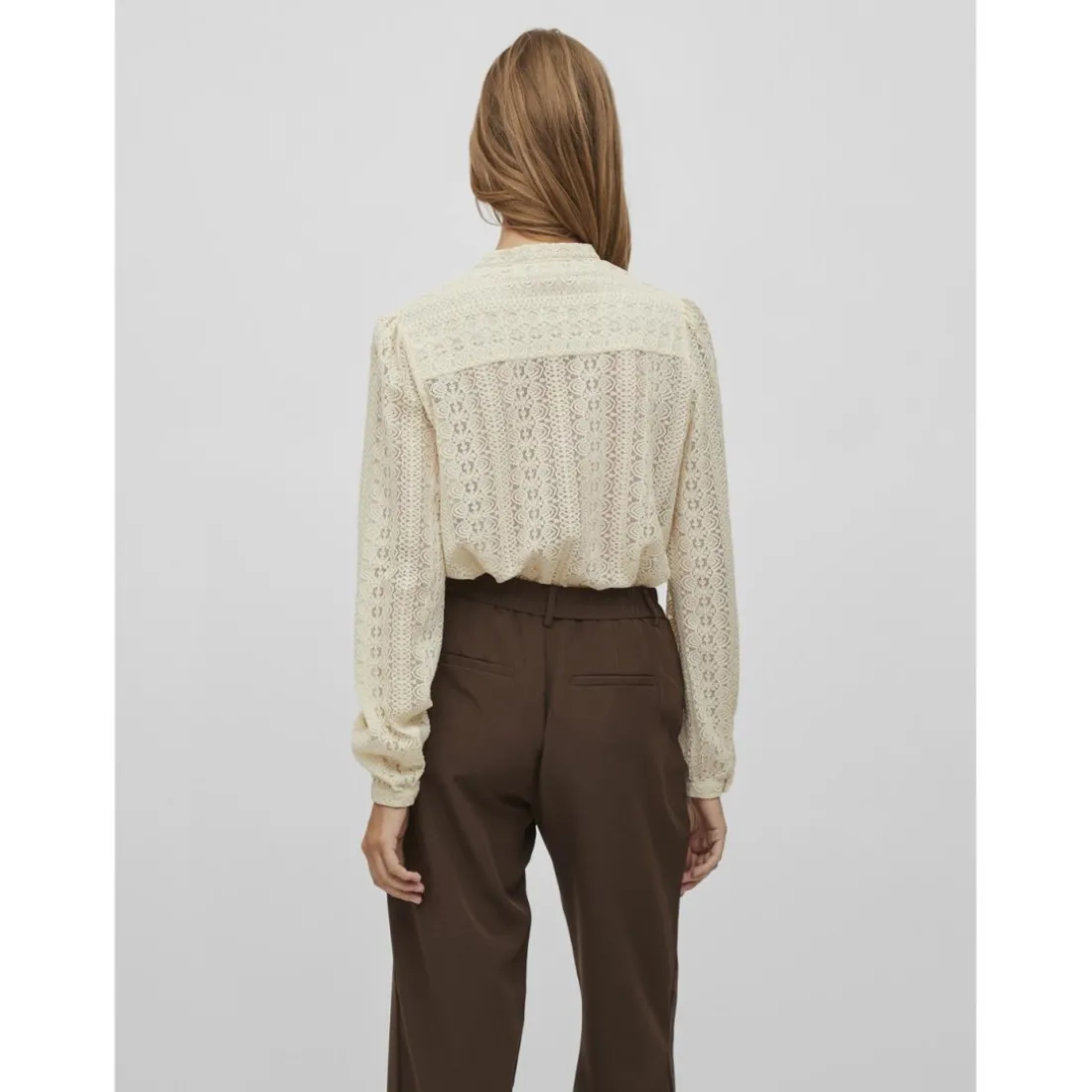 Blouse manches longues gris clair Hope