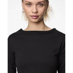 Blouse reversible manches longues Neja noir Maud