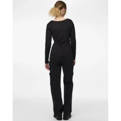 Blouse reversible manches longues Neja noir Maud