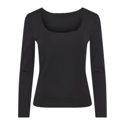 Blouse reversible manches longues Neja noir Maud