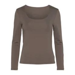 Blouse reversible manches longues Neja gris Lou