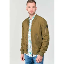 Blouson DINOL vert en coton