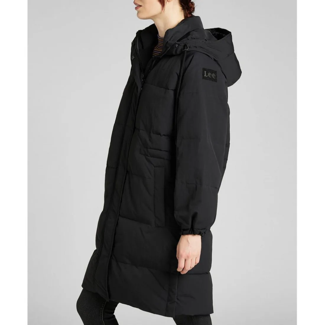 Blouson Femme Long Puffer noir