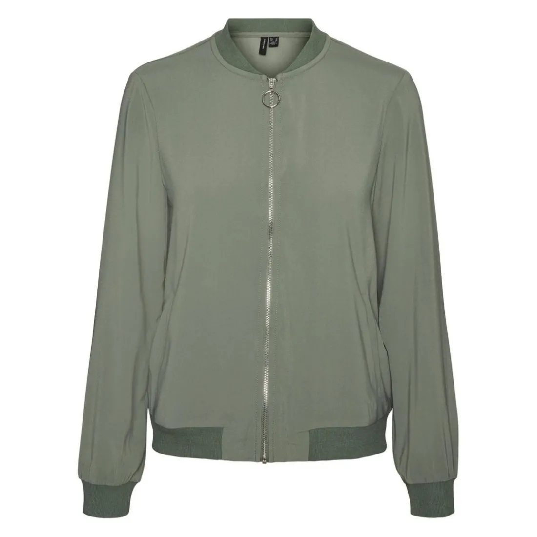 Bombers anti-froid Col rond Manches longues Longueur regular vert