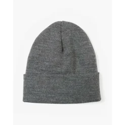 Bonnet brodé gris