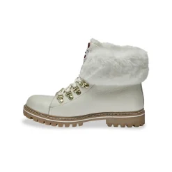 Boots blanc LACEN en cuir