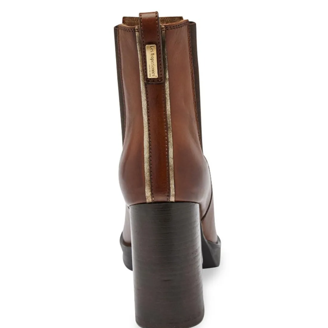 Boots camel VANILLA en cuir