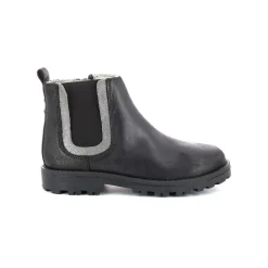Boots enfant GROOKY Noir en cuir