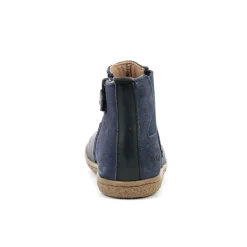 Boots enfant VERMILLON Bleu marine en cuir