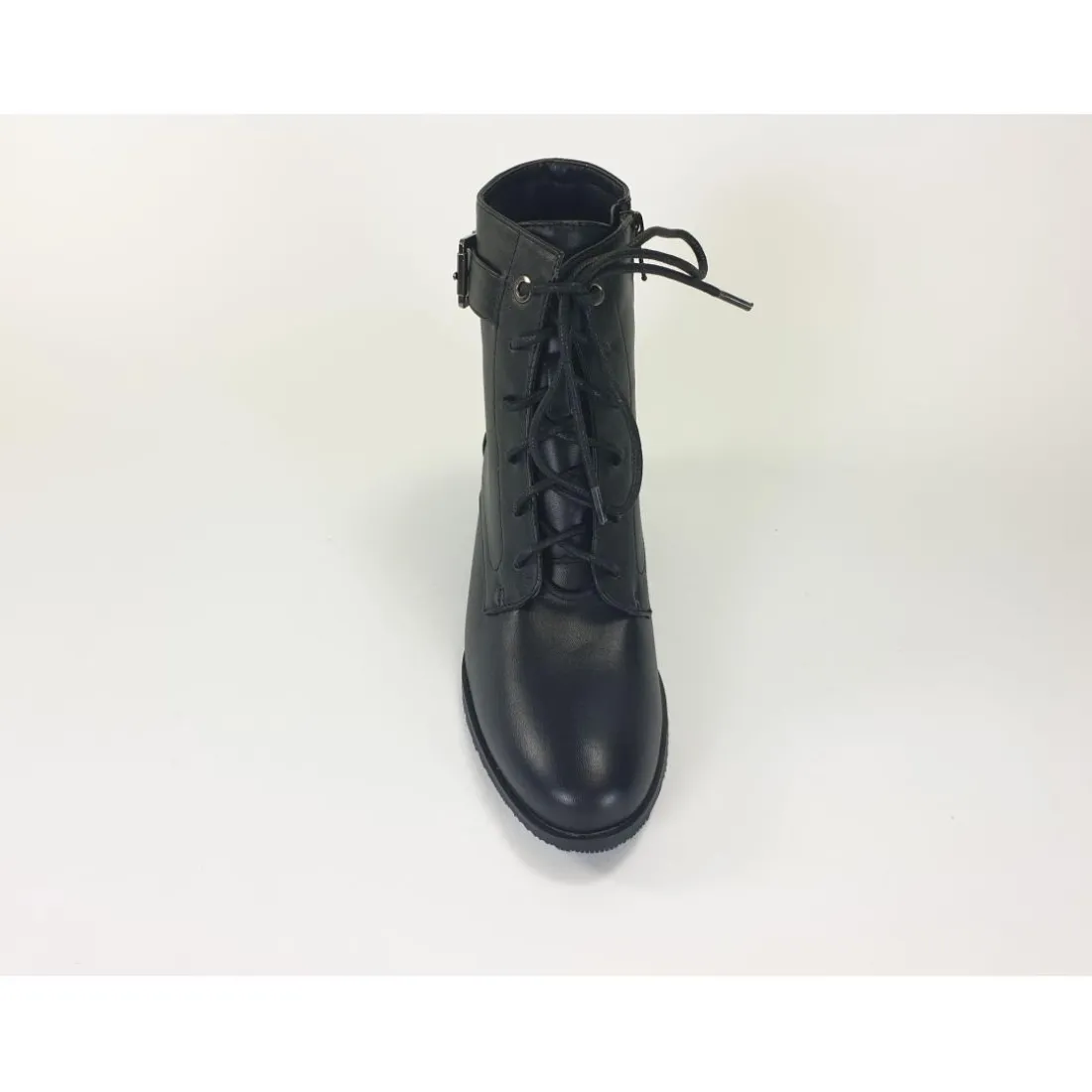 Boots Femme à lacet Noir
