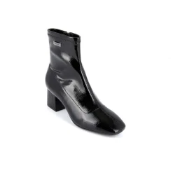 Boots femme noir vernis DANIELA