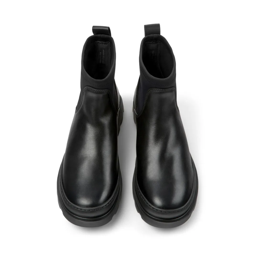 Bottes chelsea Brutus noir en cuir