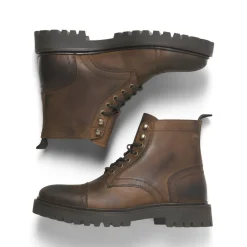 Bottes en cuir Marron Bert