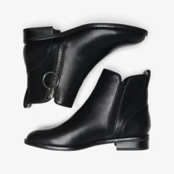 Bottes femme Bout en amande noir Mina