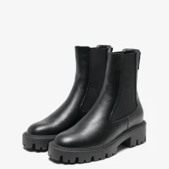 Bottes femme Bout en amande noir Demi