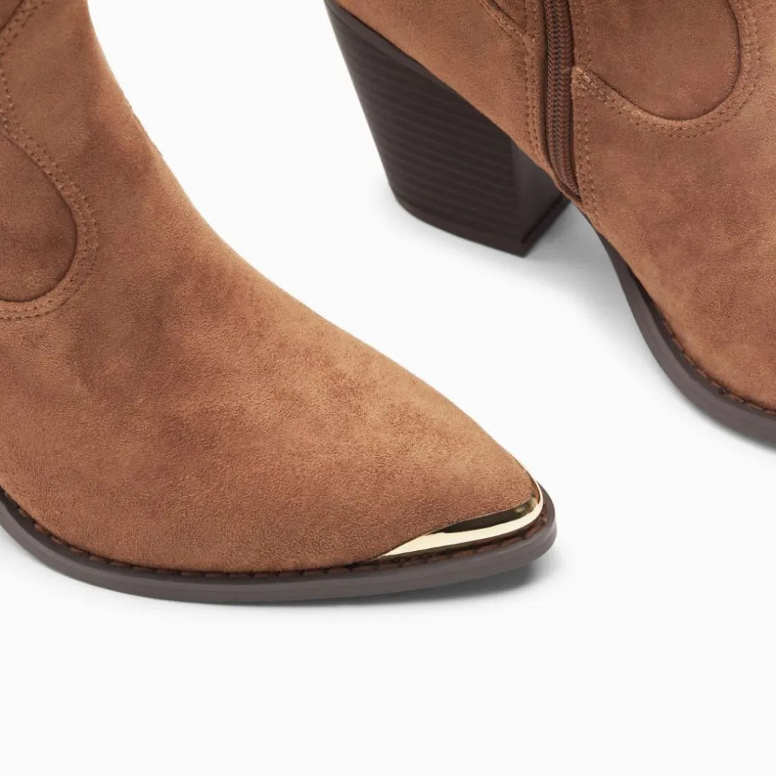 Bottes santiags Maud camel à talon