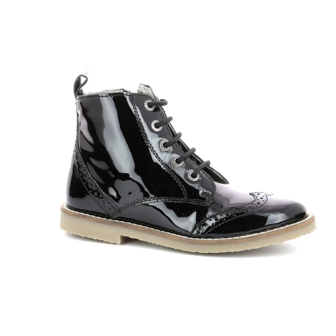 Bottillon enfant TYROL Noir en cuir