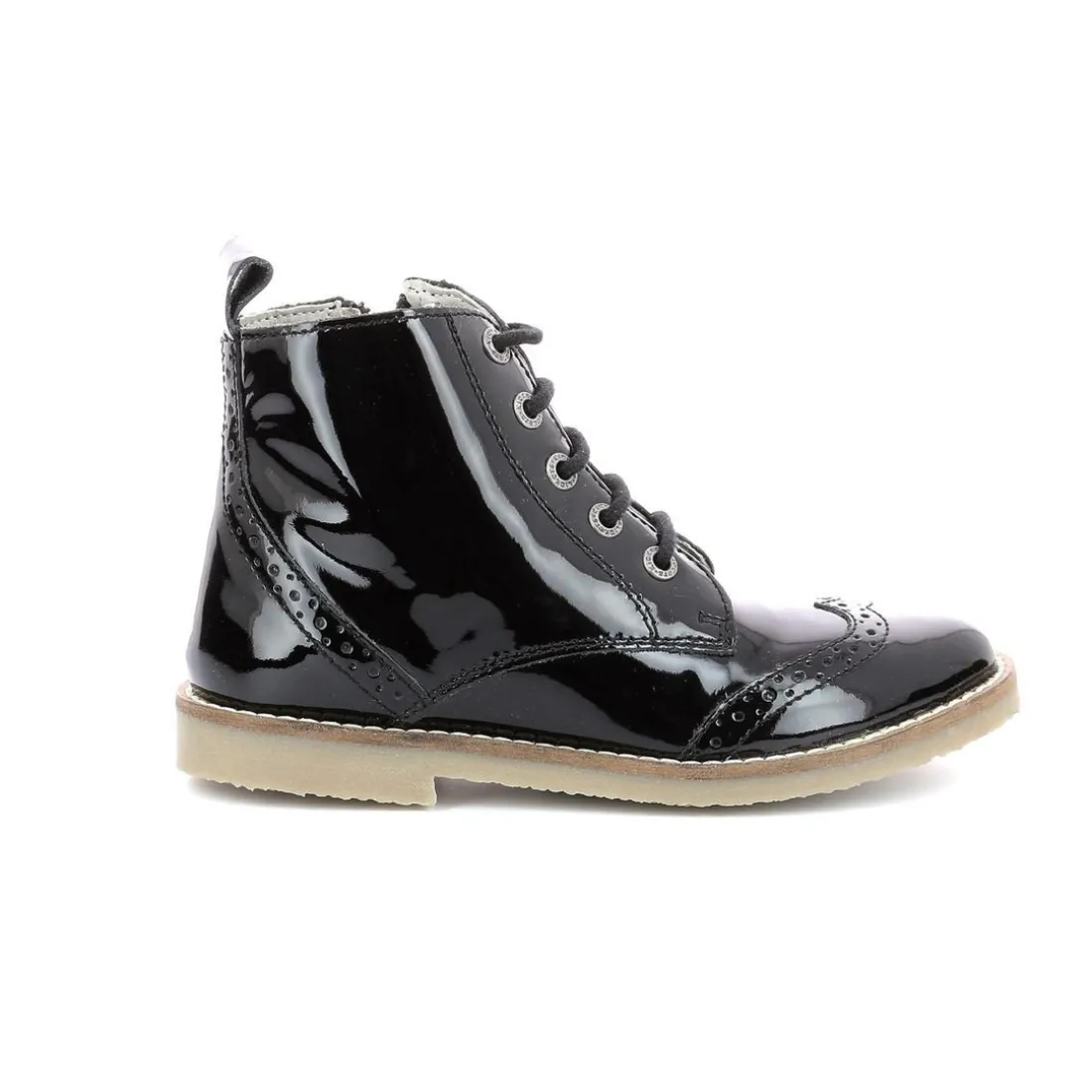 Bottillon enfant TYROL Noir en cuir