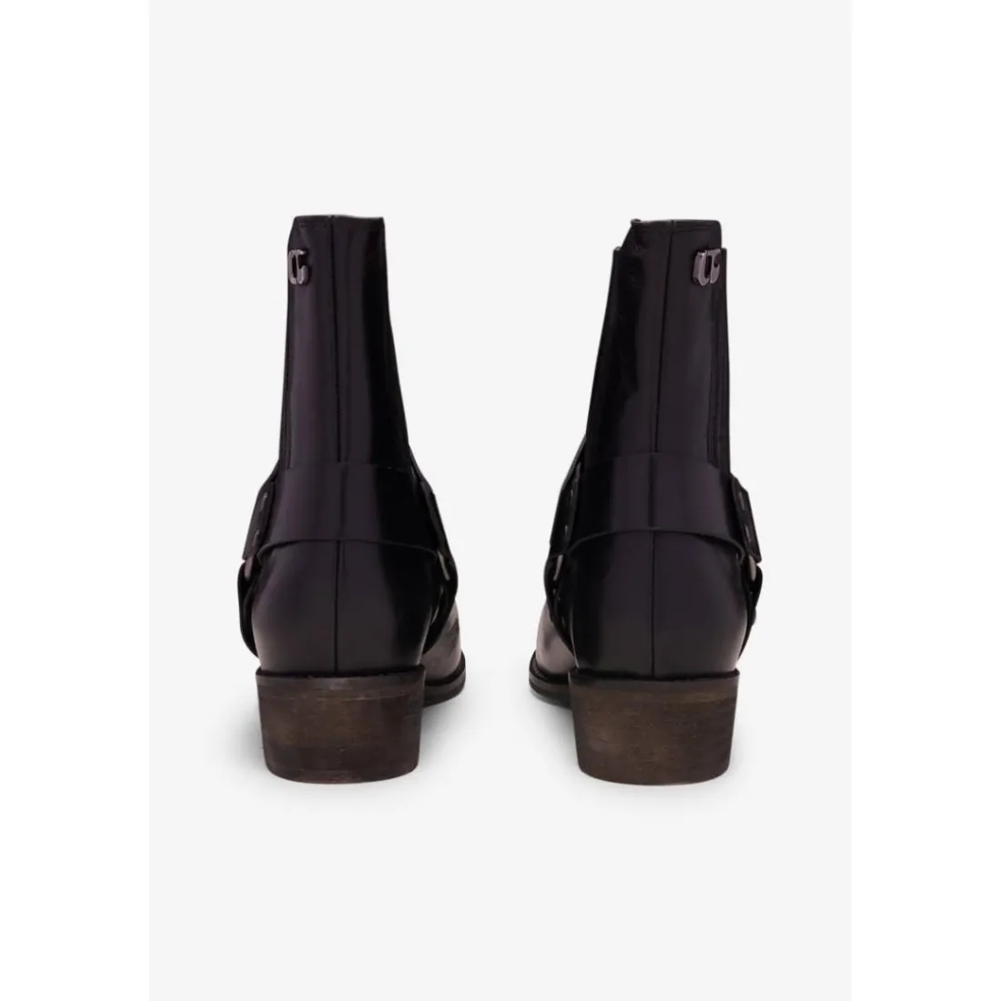 Bottines en cuir Jackson noires Esme