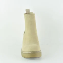 Bottines femme en cuir BEIGE