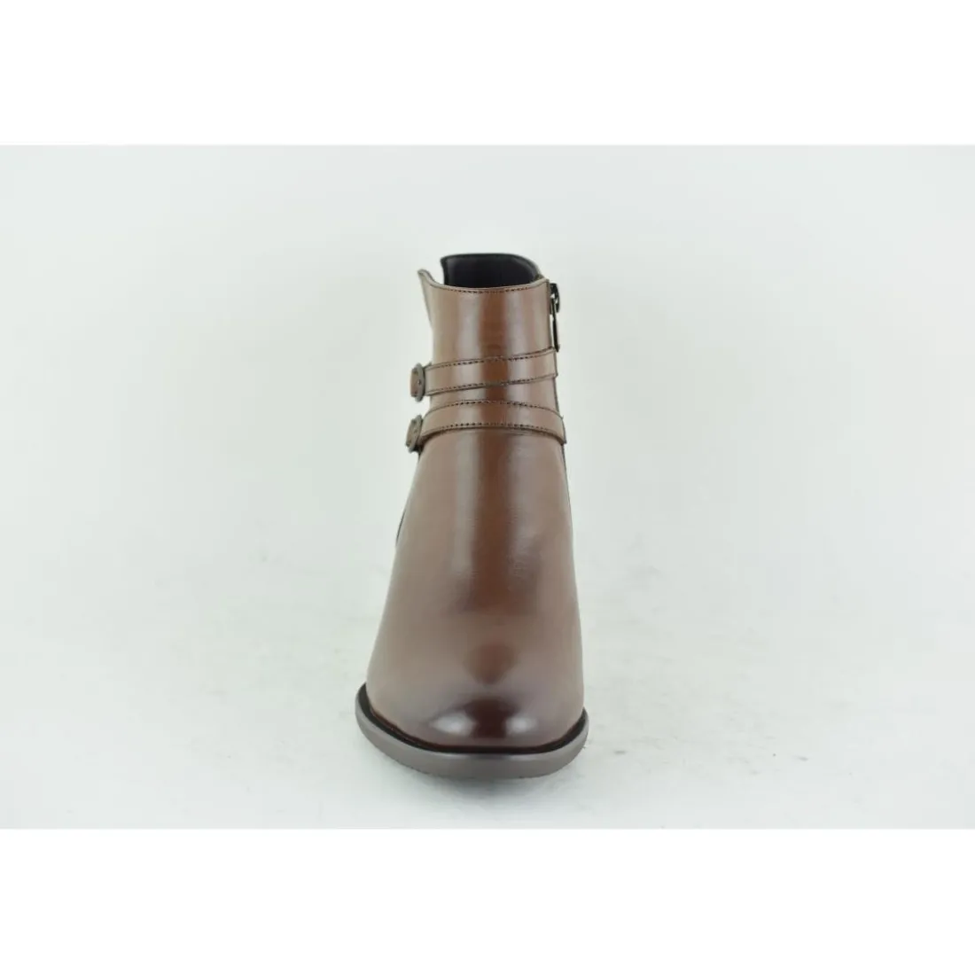 Bottines femme en cuir CAMEL