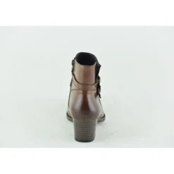 Bottines femme en cuir CAMEL