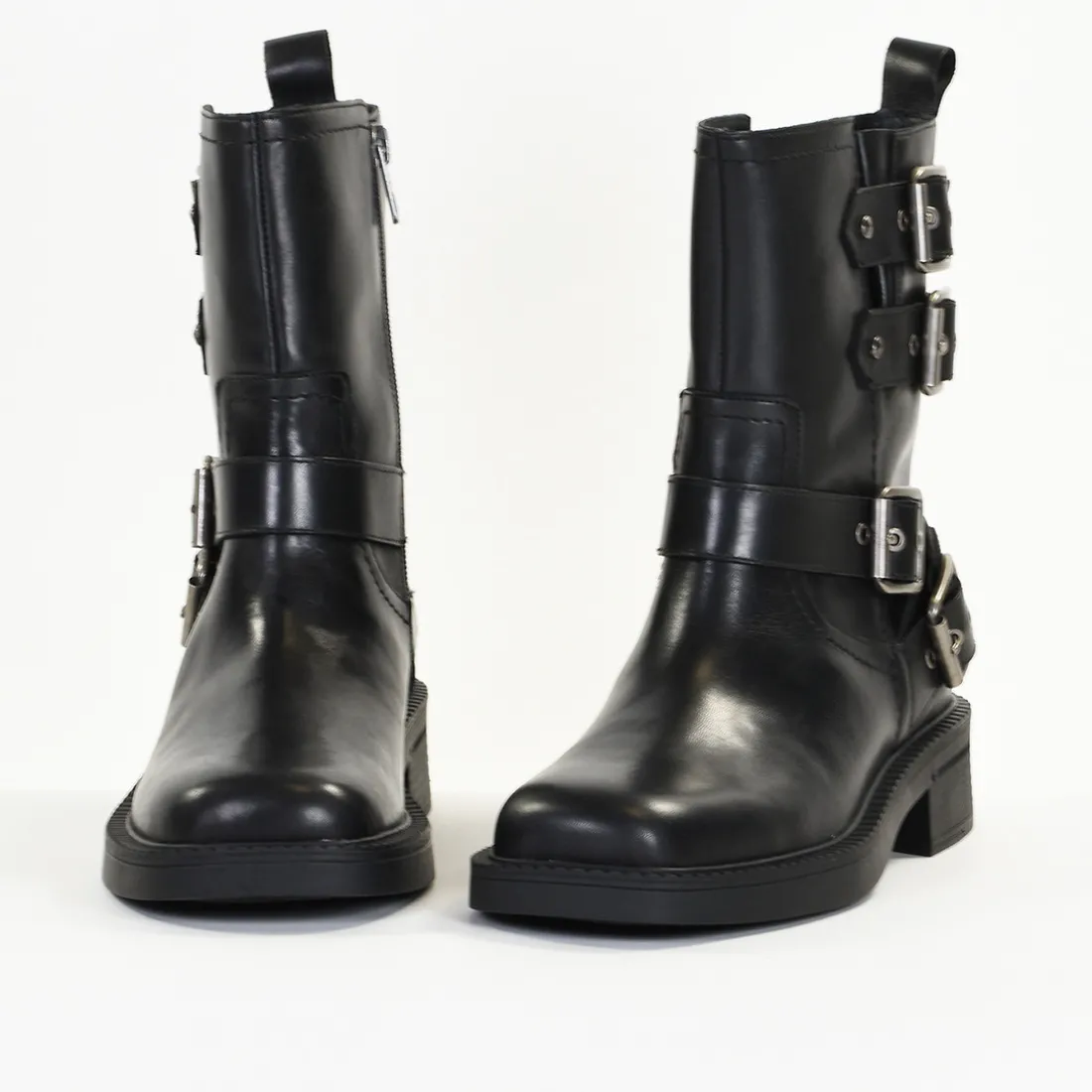 Bottines Femme en Cuir EAGLE Noir Lisse