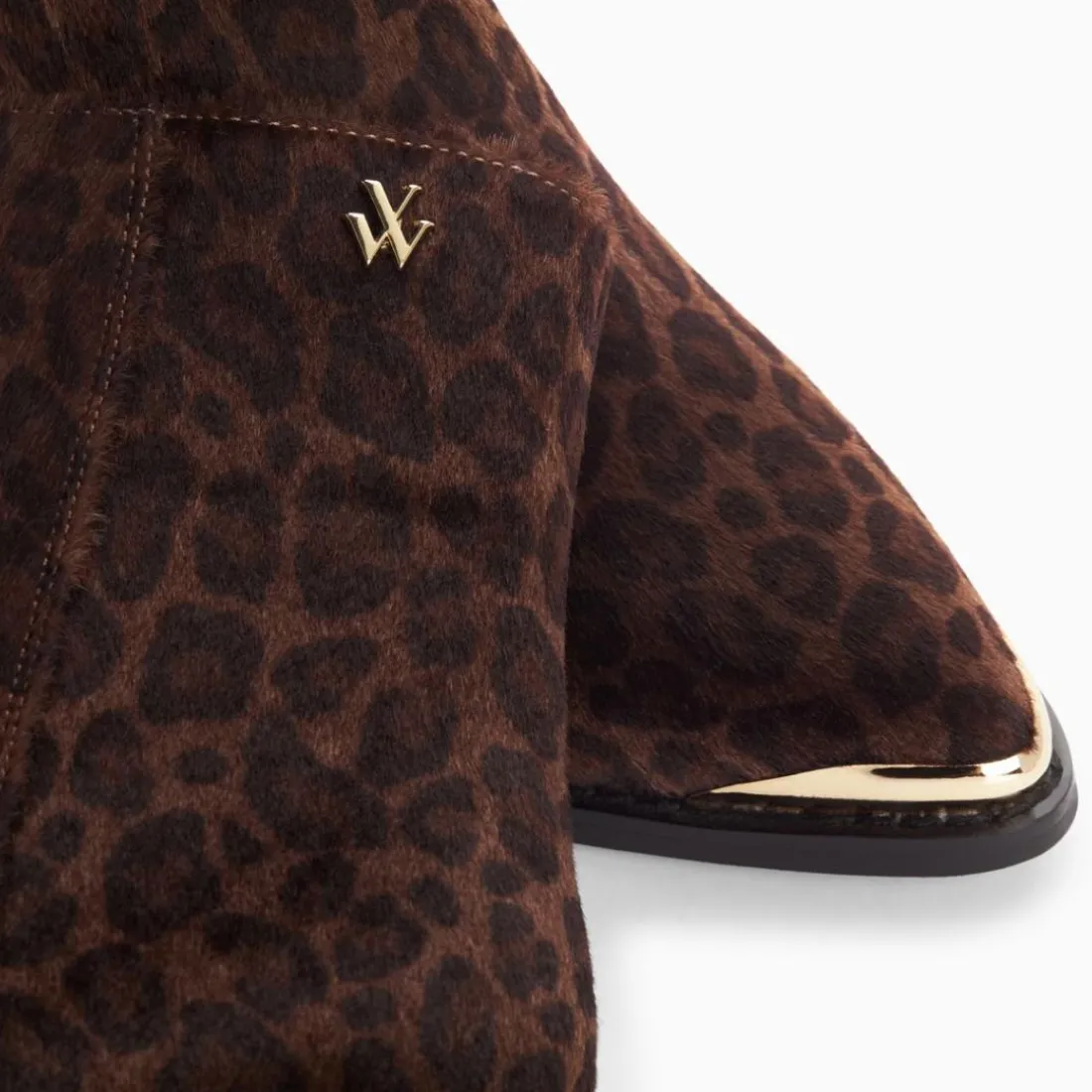 Bottines santiags Amandine léopard à talon