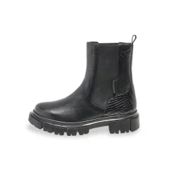 Bottines/boots femme en cuir noir JELLY