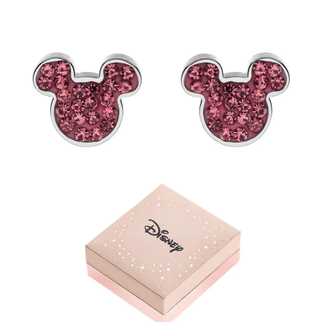 Boucles d'oreilles Disney - Mickey ornées de Cristaux scintillants