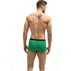 Boxer - Vert à ceinture noir