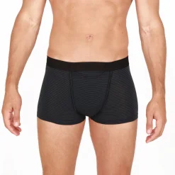 Boxer avec ouverture noir en viscose