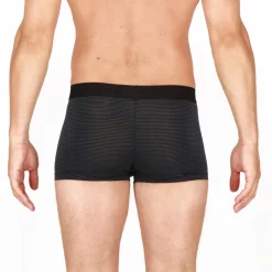 Boxer avec ouverture noir en viscose