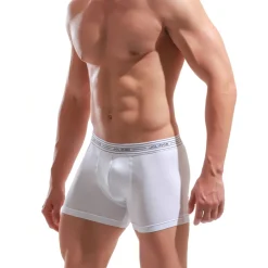 Boxer blanc en coton