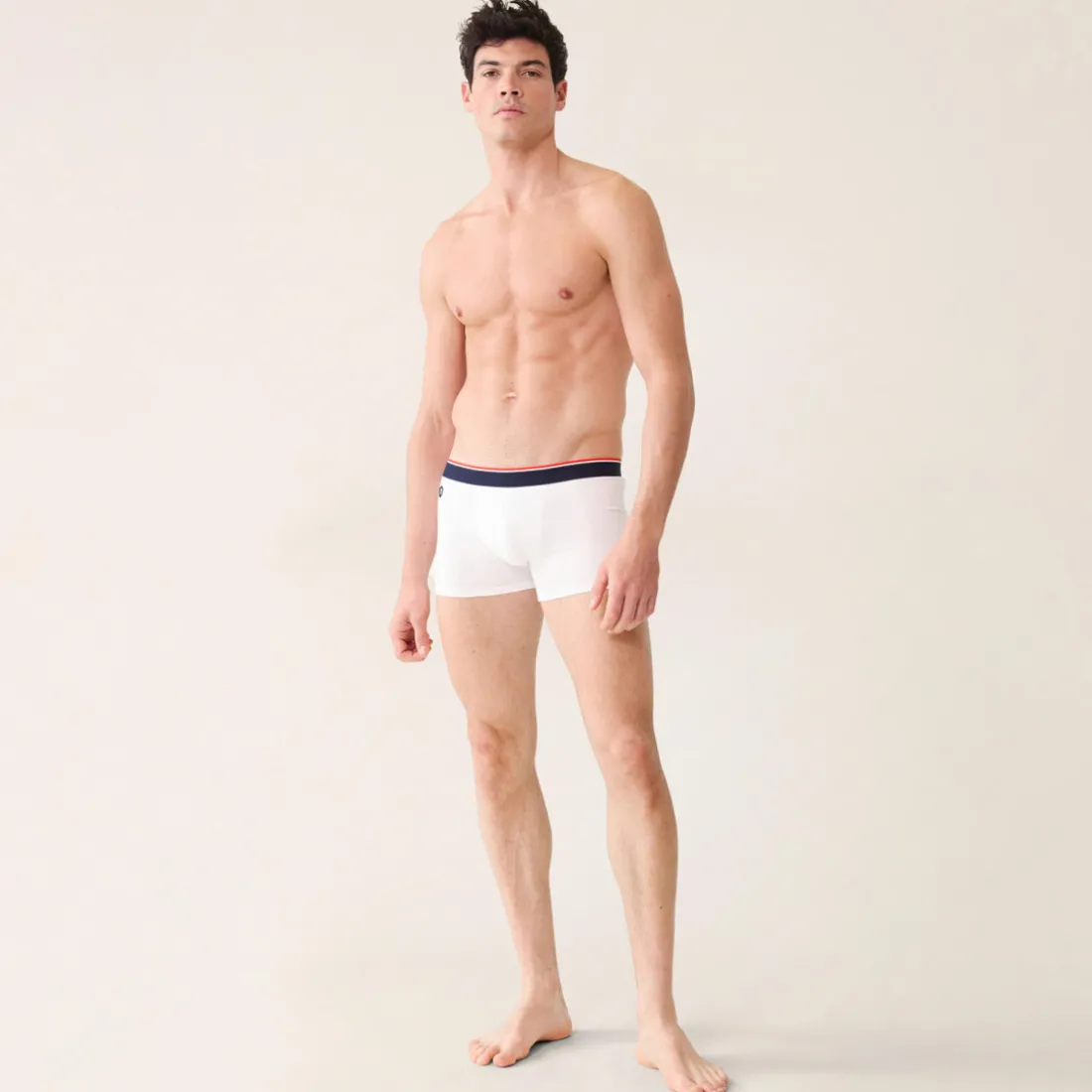 Boxer blanc en coton