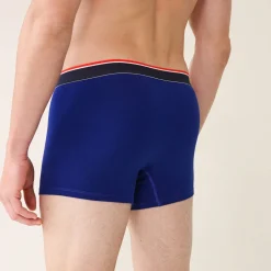 Boxer bleu indigo en coton