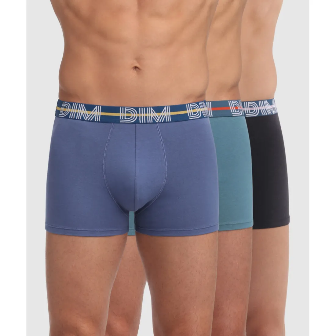 Boxer ceinture élastique - Powerful Dim en coton